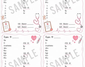 Nursing Shift Report sheet