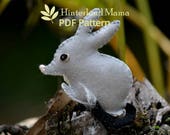 PDF Australian Bilby Felt Animal Pattern: template and instructions - Stuffed Toy, Animal Softie, DIY Easter Craft. Native Australian animal