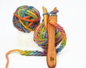 Knitting Fork - Wooden lucet KIT Christmas crafts for kids Beginner knitting for children! An easy & fun craft idea. Waldorf craft Australia