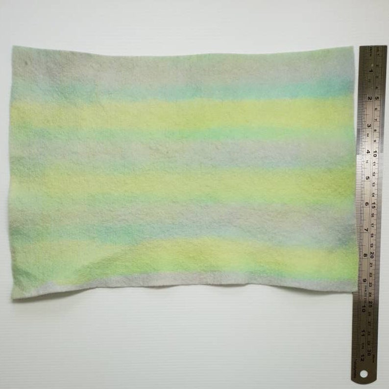 Australia Pastel shades ocean colours Wool felt sheets rainbow felt Mermaid wool felt fabric : Hand painted 30x20cm felt pieces