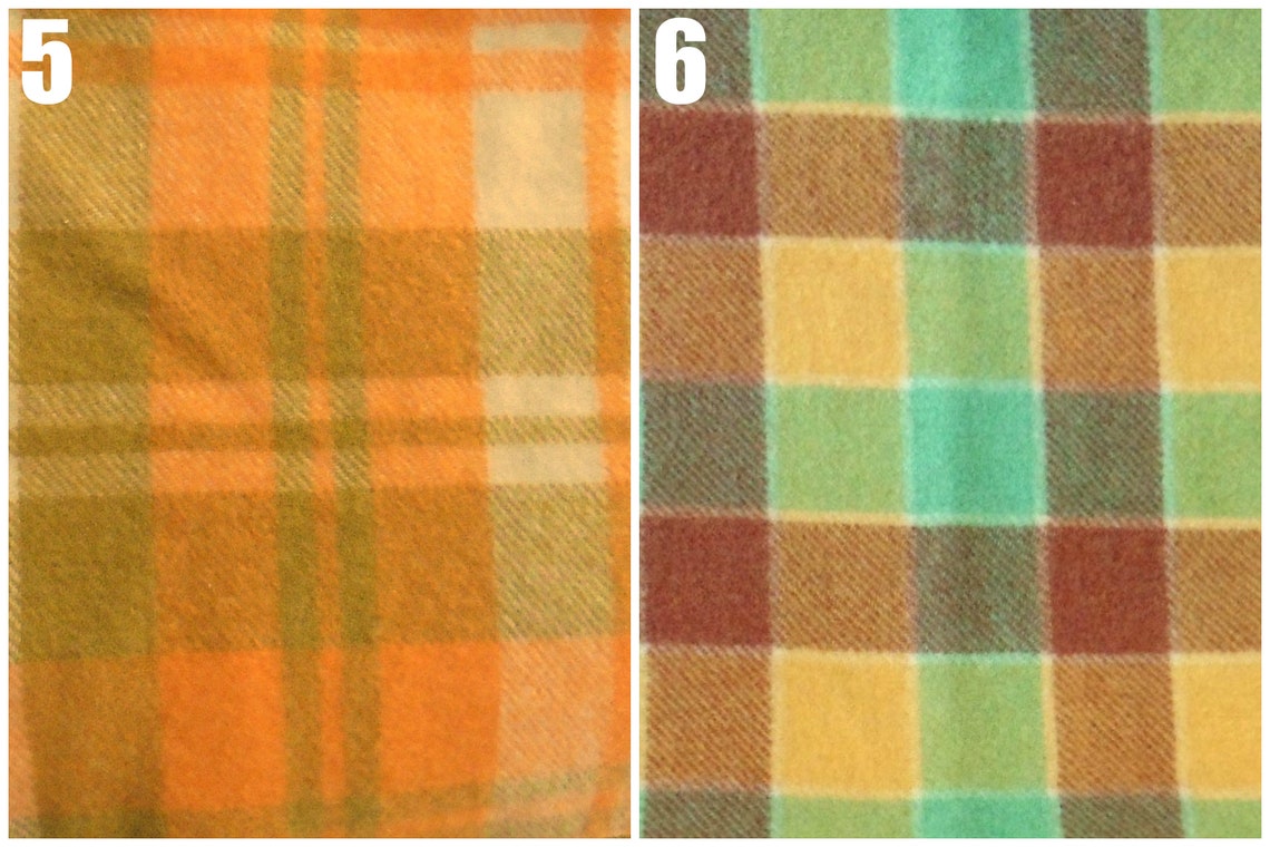 Wool blanket pieces / Felted wool fabric / Wool felt Vintage Etsy