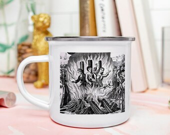 Camp Mug 10 oz. Witches Didn't Burn. Witch Collection. 280ml metal coffee mug