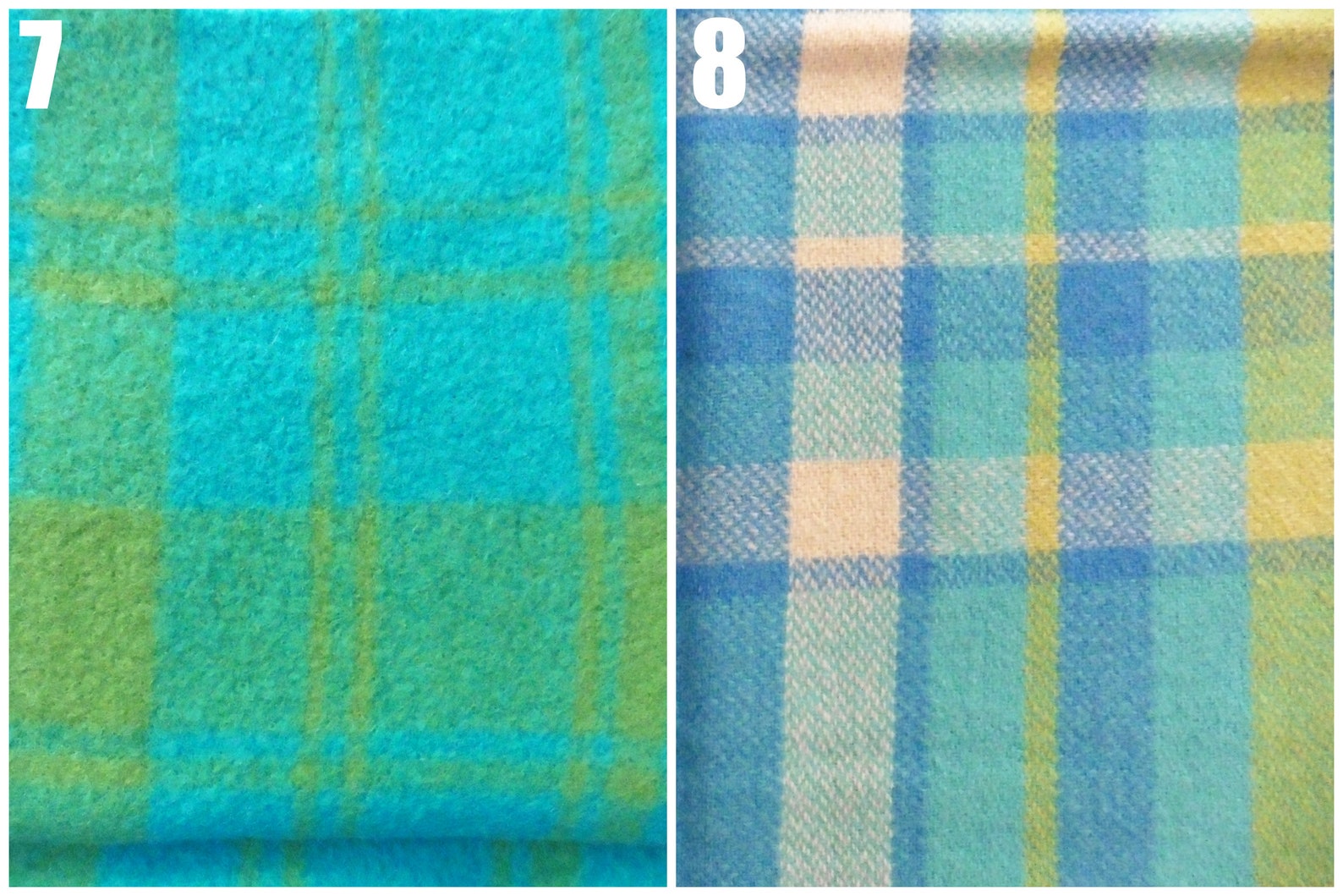 Wool blanket pieces / Felted wool fabric / Wool felt Vintage Etsy