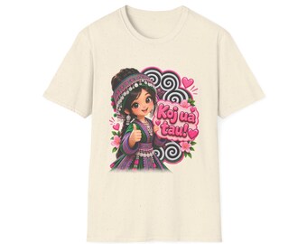 Hmong-Motivations-T-Shirt, Hmong-Grafik-Shirt, süßes Geschenk für Hmong-Mädchen