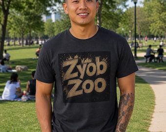 Hmong Graphic Tee Nyob Zoo T-Shirt Tan Black 3D Design, Hmong Cultural Streetwear