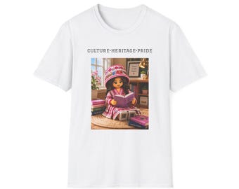 T-Shirt mit Grafik zum Thema Hmong-Kultur | Pride Apparel, Softstyle Baumwoll-T-Shirt | Top | Bookworm Apparel