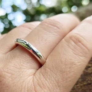 4mm Solid Round Silver Ring, 925 Sterling Silver Halo Ring, Thick Rounded Band Silver Rings, Statement Thumb Silver Ring, Handmade Jewelry