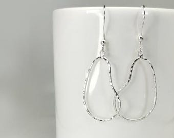 legant 925 Silver Teardrop Dangle Earrings, Water Droplet Silver Earrings, Classic Sterling Silver Earrings for Women, Pear Dangle Earrings