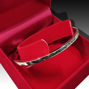 Thick Solid Square Silver Cuff Bracelet 925 Sterling Silver Cuff Bangle Men&#39;s Cuff Bracelet Adjustable Cuff Bracelet Statement Bracelet