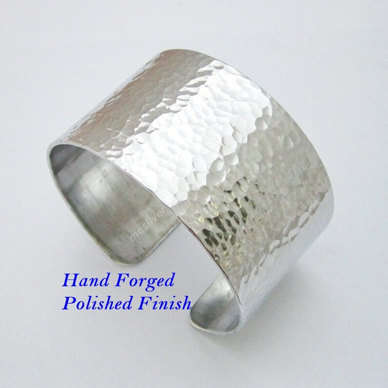 2 Large Cuff Bracelet Aluminum Cuff Bracelet Hammered Etsy
