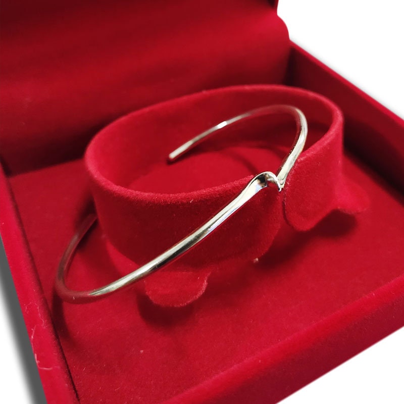 専用　ヴィンテージ シルバー IDプレート ツイスト カフ ブレスレット END CUSTOM JEWELLERS｜カーブ ルースン カット アイディ