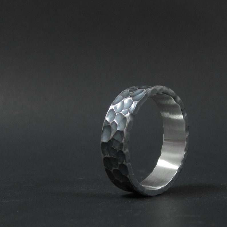 mens chunky silver rings