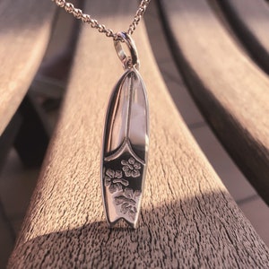Surfboard 925 Silver Pendant