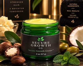 Hair Growth Grease, Hair Growth Oil for Women & Men, Scalp Moisturizer, Chebe Hair Grease, Peppermint Hair Oil Blend, Hair Conditioner