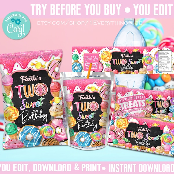 Sweet Table Labels Etsy