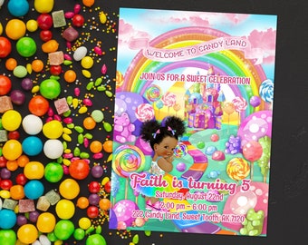 Candy Land Candy Girl DIGITAL DOWNLOAD Candyland Theme Printable