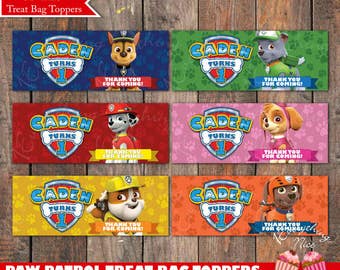 paw patrol doggie bags