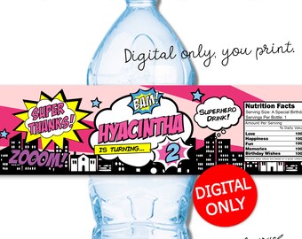 Download Supergirl Bottle Etsy PSD Mockup Templates