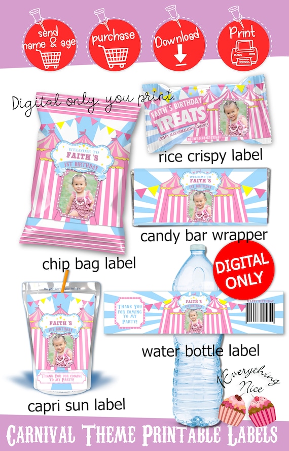 Crimson Circus Carnival Concept Birthday Electronic Printables image regarding Diy Printables titled Purple Circus Carnival Topic Birthday Electronic Printables