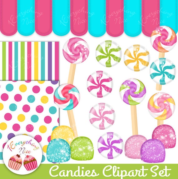 Candies 2 Clipart Set Il_570xn