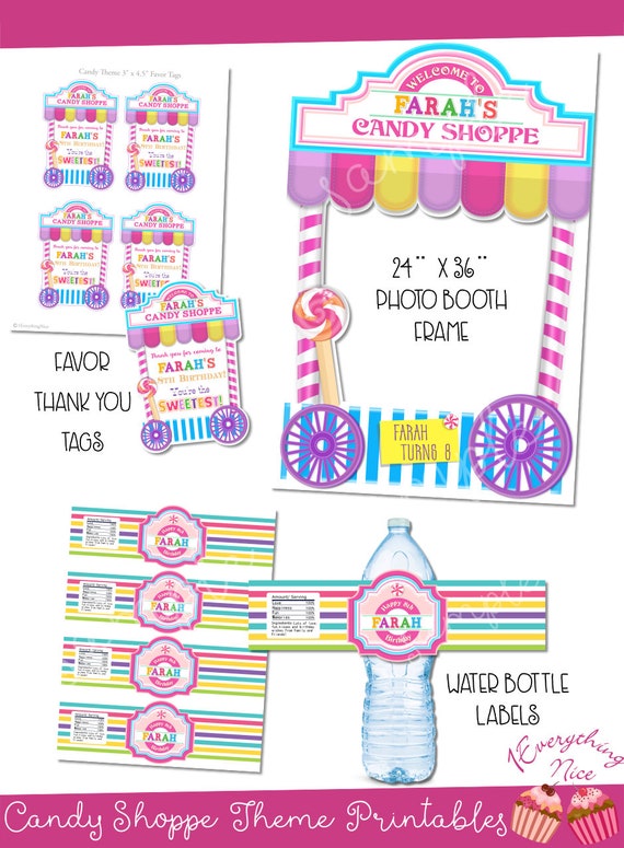 Sweet Shoppe Birthday Concept Electronic Down load Tailored picture relating to Diy Printables called Sweet Shoppe Birthday Topic Electronic Obtain Tailored
