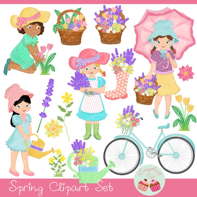 Spring Clipart Set image 1