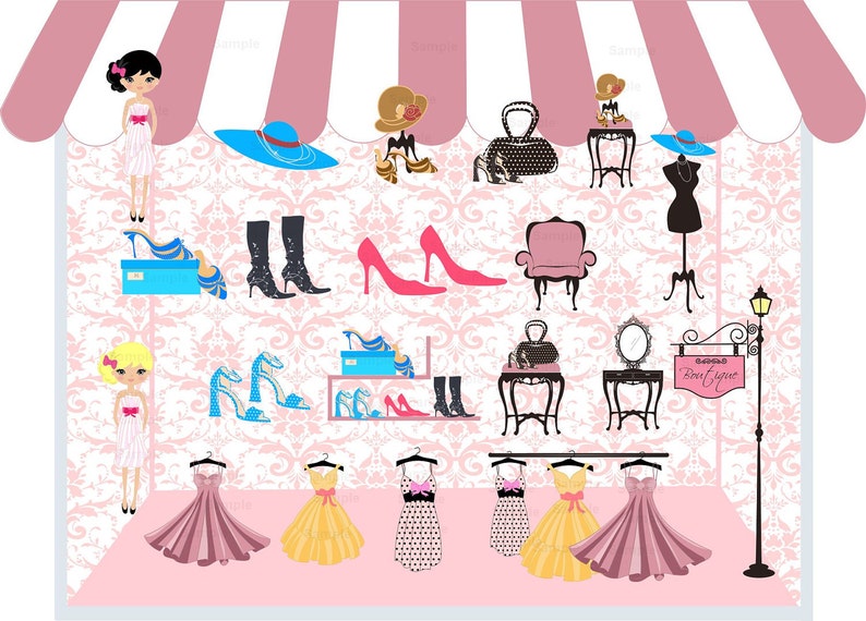 Boutique Clip Art Set image 2