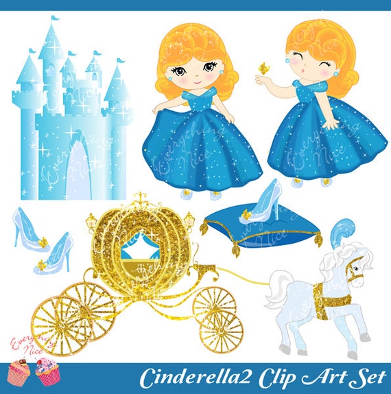 The Cinder Girl Clip Art Set Il_570xn
