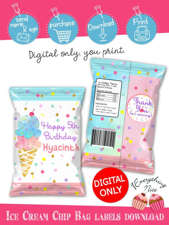 ice bag labels