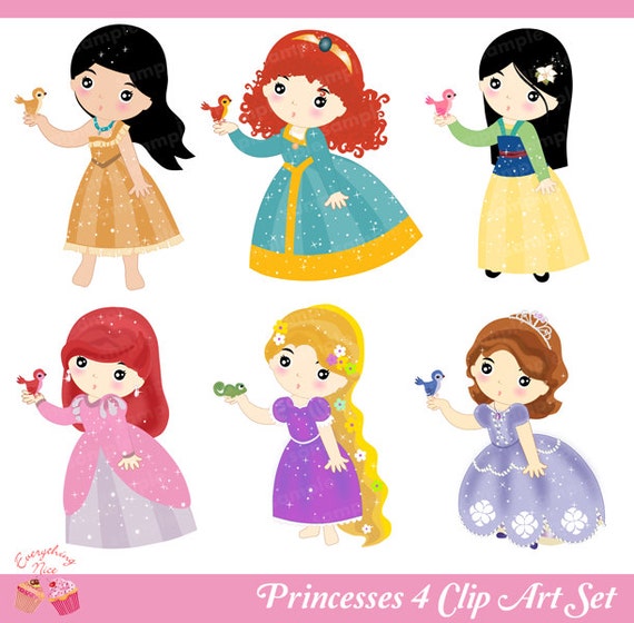 Princesses Clip Art Set by 1Everything Nice | Catch My Party