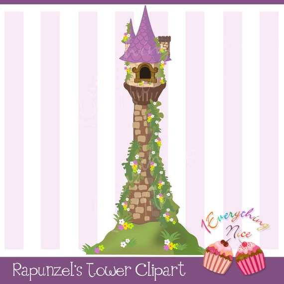 Rapunzel's Tower Clip Art Il_570xn