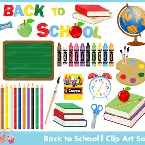 Back to School1 Clipart Set