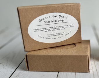 Banana Nut Bread Goat Milk Soap