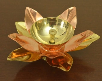 Handmade Brass Lotus Lamp |  Kama Diya | Diwali Oil Lamp