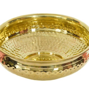 Brass Urli Pot || Urli Bowl ||Decoration Bowl || Hammered Urli for Home, Hotel/Office Decoration & Gift