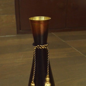 Flower Vase || Handcrafted Brass Brown & Copper colour Flower Vase || Flower Pot