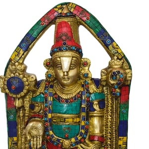 Statue of Lord Venkateswara || Tirupati Balaji || Lord Vishnu in   Exclusive Handcrafted Solid Brass -Height- 22 inches
