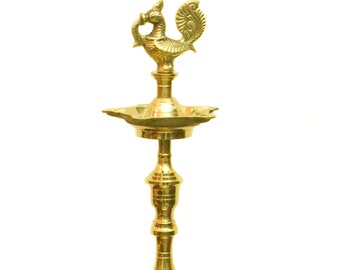 Oil Lamp/Diya - Handmade Brass Traditionally Designed Brass Lamp/Deepak Diya for Puja or home Decoration.