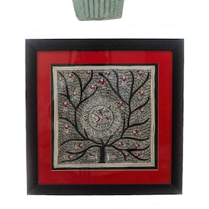 Handmade Madhubani Painting with Frame