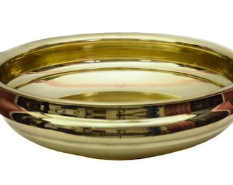 Brass Urli Pot || Uruli Bowl in Plain Design for Home, Hotel/Office Decoration & Gift