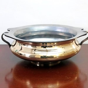 Cooking Pots, Cooking Bowl Cooking Pan, Casted Traditional & Handcrafted Heavy Urli Pot/Bowl, Suitable for Cooking with tin coated