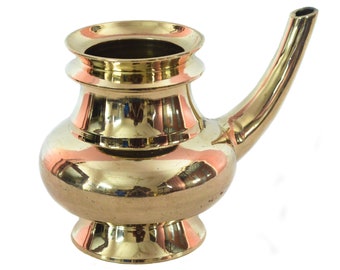 Pooja Kindi Handcrafted Brass Kerala Kindi (vessel) (Water Dispenser for Pooja)