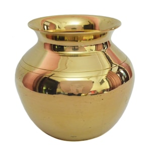 Brass Kalash Pot  for Indian Traditional Pooja Items