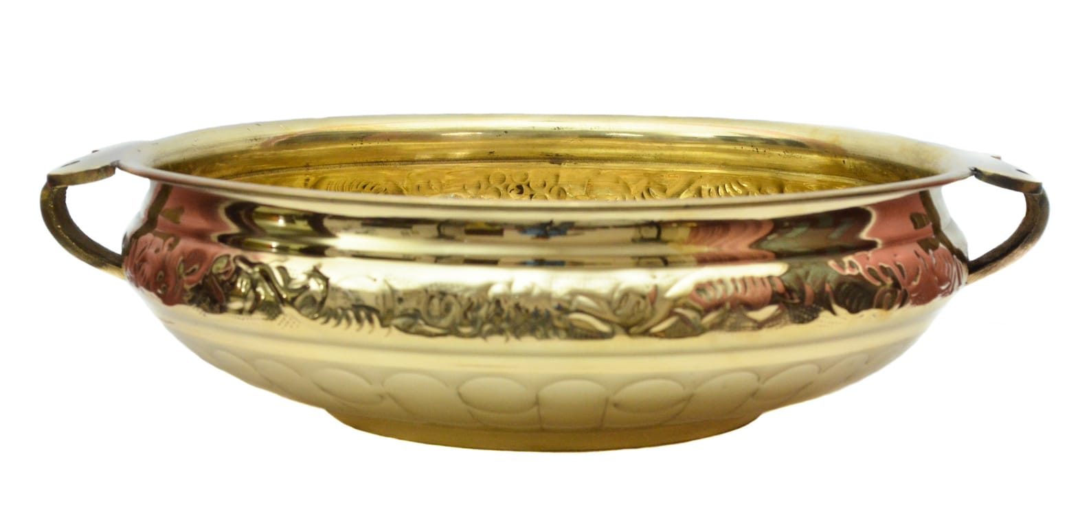 Brass Urli Pot Uruli Bowl in All Over Floral Design for Etsy