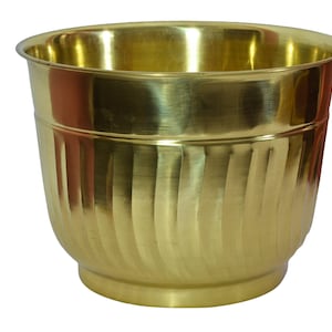 Brass Planters, Metal planter, Indoor/Outdoor Planter, Flower Pot, Plant Container, Brass Plant Container, Planter for living room