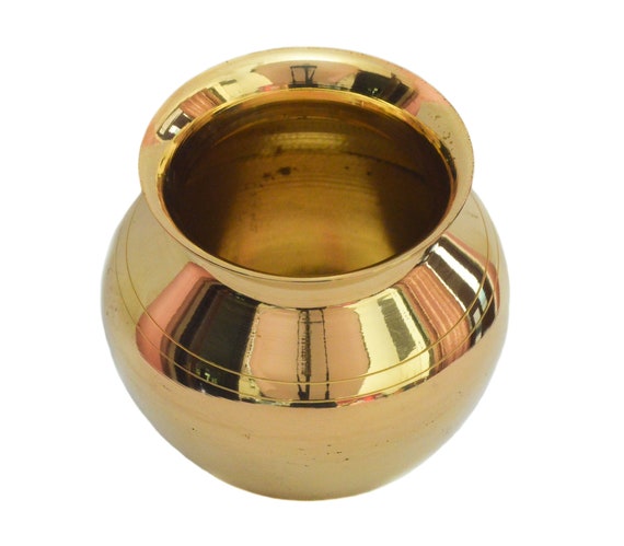 Brass Kalash Pot for Indian Traditional Pooja Items