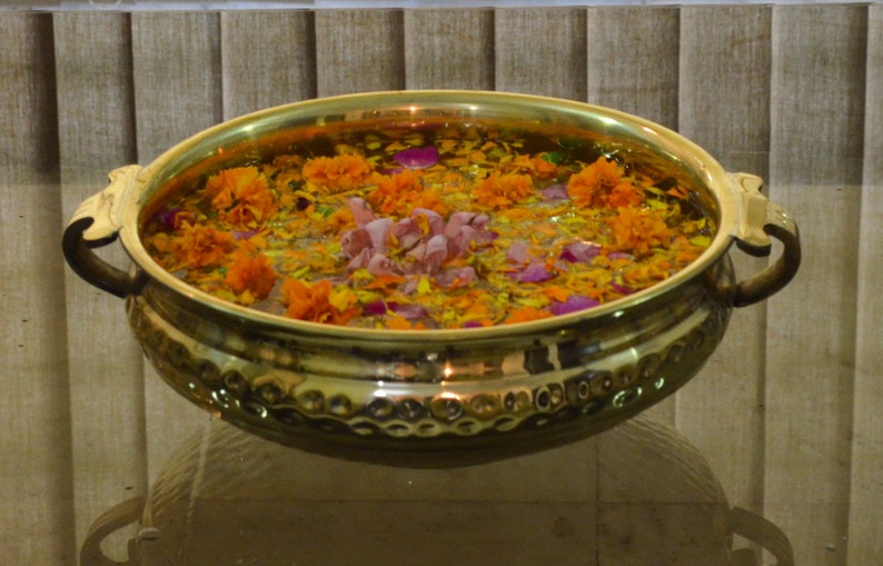 Brass Urli Pot Urli Bowl decoration Bowl Hammered Urli Etsy