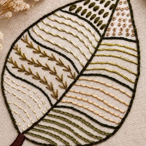 Beginner Embroidery Stitches Pattern PDF, 10 Basic Stitches (Digital Download)