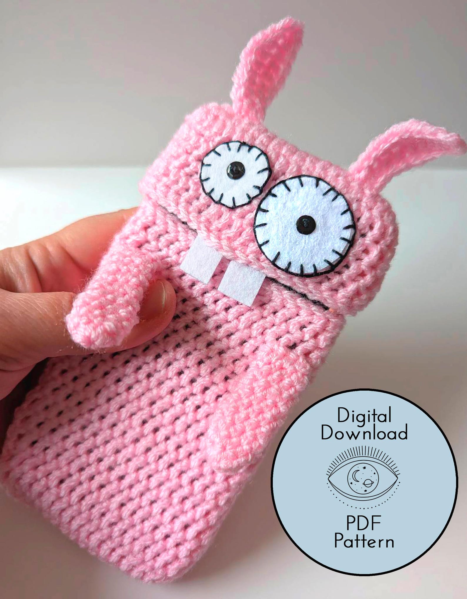 Crochet Bunny Phone Case Pattern by CocoFlower Crochet Bunny Phone Case Pattern by CocoFlower