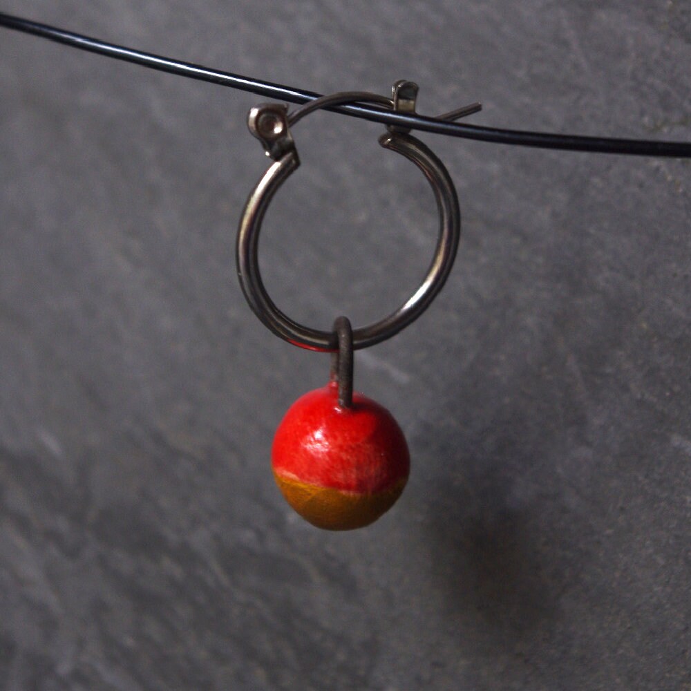 Mens hoop earrings with balls Clearance